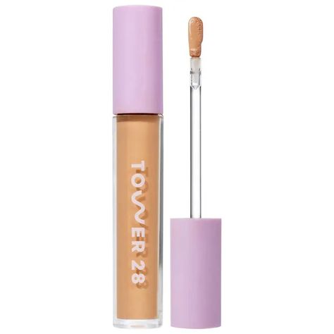 Swipe All-Over Hydrating Serum Concealer - Tower 28 Beauty | Sephora Tower 28 Beauty, Serum Concealer, Tower 28, Covering Dark Circles, Hydrating Serum, K Beauty, Dark Circles, Skin Makeup, Concealer