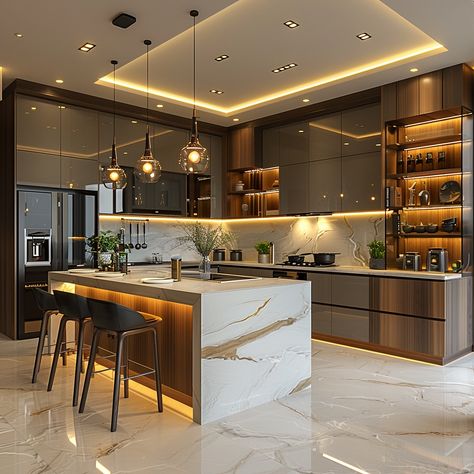 🍽️ Discover the joy of a beautifully designed kitchen 🍽️ Imagine stepping into a kitchen that exudes happiness and tranquility. 🏡✨ At IDW Design, we specialize in transforming kitchens into elegant and functional spaces where you can cook, entertain, and create cherished memories. 🌿💫 Why choose IDW Design? 🤔 Enhance your cooking experience: 🍳 Our designs meticulously consider every detail to ensure your kitchen is sophisticated and practical. Personalized to fit your needs: 🏠 We craft sp... Kitchen Dream Luxury, Home Interior Kitchen Design, Kitchen Interior Details, Ada Kitchen Design, Modern Kitchen Bar Design, 2024 Kitchen Design, Kitchen Modern Design Luxury, Modern House Interior Kitchen, Beautiful Kitchens Luxury Modern