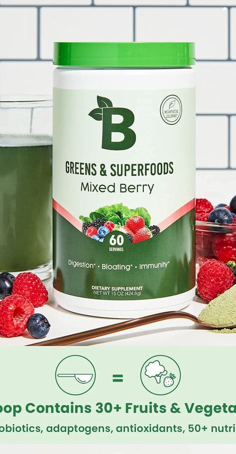 Say Goodbye to Bloat - Our blend of probiotics restores the balance to your gut, eliminating bloat and detoxifying the digestive system. A scoop of our Greens supplement provides quick bloating relief and reduces gut inflammation.
All Natural Ingredients - Our number one goal is to create a healthy product packed with essential nutrients and organic superfoods that provide the nutritional support your body needs. Our premium Greens powder is 100% natural, sugar free, low carb. Wellness Smoothie, Bloom Nutrition, Super Greens Powder, Greens Powder, Smoothie Mix, Green Superfood, Healthy Food Options, Food Options, Super Greens