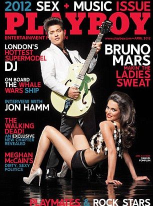 Bruno Mars has become the tenth male cover star of Playboy magazine. Meghan Mccain, Latino Men, Hugh Hefner, Jon Hamm, Bright Fashion, Musica Pop, April 2012, Pop Rock, Bruno Mars