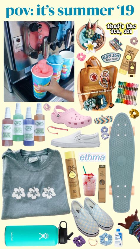 #outfitinspo #beauty #vsco #preppy #hydroflask #crocs #vans #aesthetic #aestheticmoodboard #vscogirl #oop #rainbow #2019 Vsco Fits, Preppy Vsco Outfits, Vans Aesthetic, Vsco Outfit, Preppy Vsco, Ron Jon Surf Shop, Shirt Dress Outfit, 15th Birthday, Birthday Wishlist