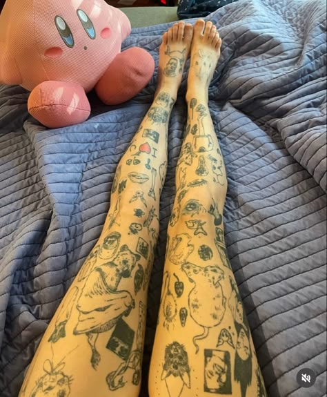 Whimsical Tattoos, Tattoo Tights, Traditional Tattoo Designs, Beginner Tattoos, Sick Tattoo, Clever Tattoos, Handpoke Tattoo, Stick N Poke Tattoo, Hand Poked Tattoo