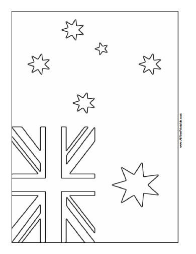 Free Printable Australia Flag Coloring Page Australia Coloring Pages, Australia Activities Preschool, World Thinking Day Australia, Australia Crafts For Kids, Australia Preschool, Australia For Kids, Australia Crafts, Around The World Theme, Chirstmas Decor