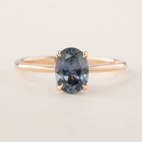 Opal Birthstone Ring, Montana Sapphire Engagement, Montana Sapphire Engagement Ring, Ivory Ring, Flower Setting, Grey Sapphire, Oval Sapphire Ring, Montana Sapphire Ring, Australian Opal Ring