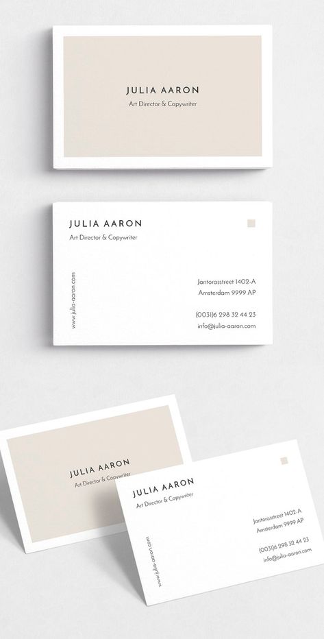 Aaron Simple Business Card Template Clean Business Card Design, Business Card Design Minimal, Simple Business Card, Business Card Design Minimalist, Interior Kantor, Corporate Business Card Design, Business Cards Layout, Graphic Design Business Card, Name Card Design