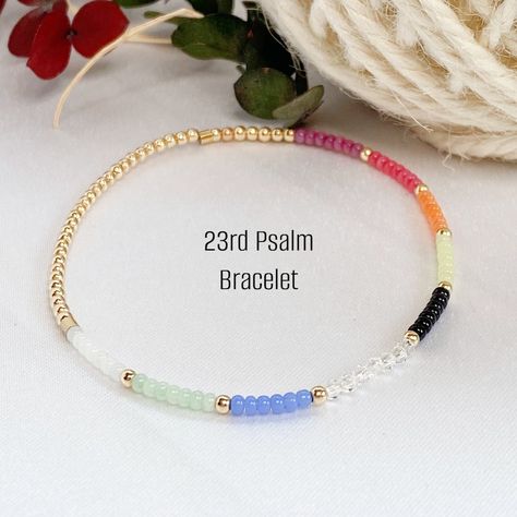 This Beaded Bracelets item by QberryCreations has 301 favorites from Etsy shoppers. Ships from Albany, OH. Listed on Aug 5, 2024 Scripture Beaded Bracelets, Psalm Bracelet, 23rd Psalm, First Communion Gifts, Communion Gifts, Confirmation Gifts, Christian Jewelry, Religious Jewelry, First Communion