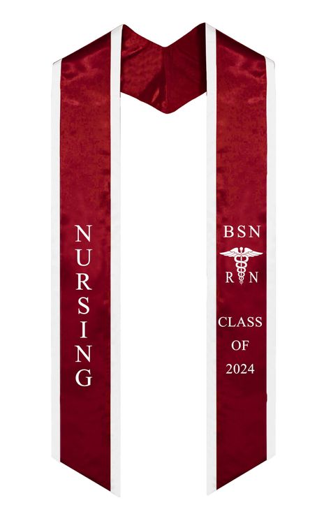 PRICES MAY VARY. Nursing graduation stole class of 2024 BSN RN with Medical logo High-quality 100% satin polyester SIZED- Graduation stole measures 72 inches long by 4.5 inches wide, ideal size for most graduates. Fronted ends with point, lightweight stole. Nursing Graduation stole class of 2024 BSN RN with medical logo. Our Nursing Graduation Stole is an ideal accesory and a perfect addition to your commencemnt ceremory to showcase your hardwork and celebrate your achievement. This sash is made Nursing Graduation Pictures, Pinning Ceremony, Nurse Student, Nursing School Graduation, Graduation Stole, Nursing Student Gifts, Great Graduation Gifts, Medical Logo, Nurse Graduation