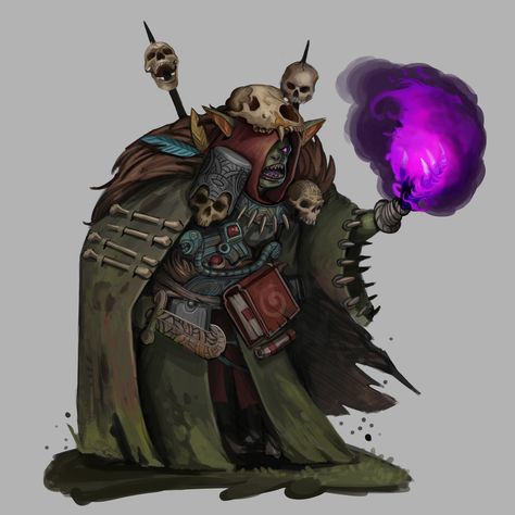 ArtStation - Goblin mage, Todd Ulrich Goblin Wizard, Goblin Oc, Half Orc, Goblin Art, Fantasy Wizard, Dnd Monsters, Character Inspo, High Fantasy, Dungeon Master