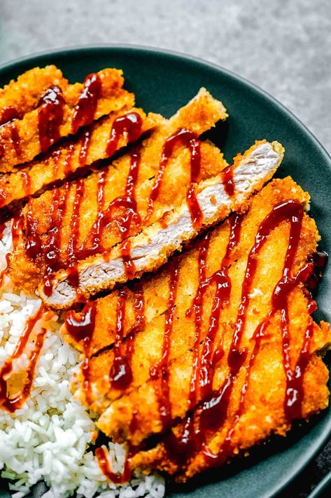 Japanese Entree, Japanese Takeout, Pork Katsu, Boneless Pork Loin, Japanese Recipe, Better Than Takeout, Panko Crumbs, Easy Pork, Boneless Pork