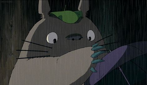 Studio Ghibli Totoro Gif, Totoro Movie, Studio Ghibli Movies, Studio Ghibli Art, Anime Backgrounds Wallpapers, Ghibli Art, Ghibli Movies, My Neighbor Totoro, Hayao Miyazaki