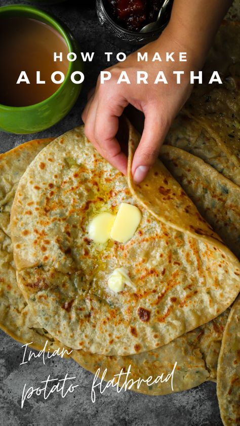 Lachha Paratha, Stuffed Flatbread, Stuffed Breads, Indian Breads, Aloo Paratha, Malai Kofta, Unique Recipe, Paratha Recipe, Paratha Recipes