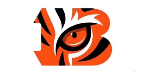 Cincinnati Bengals Crafts, Bengals Cheerleaders, Football Paintings, Cincinnati Bengals Football, Football Crafts, Bengals Football, Tiger Drawing, Happy Planner Stickers, Nfl Logo