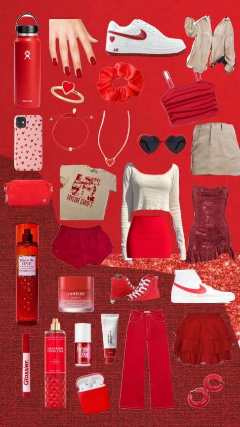 Taylor Swift Red Album Outfits, Red Album Outfits, Red Inspired Outfits Taylor Swift, Taylor Swift Album Inspired Outfits, Red Taylor Swift Aesthetic Outfits, Taylor Swift Concert Outfit Red, Red Taylor Swift Outfit, Taylor Swift Red Outfits, Taylor Swift Red Era Outfits