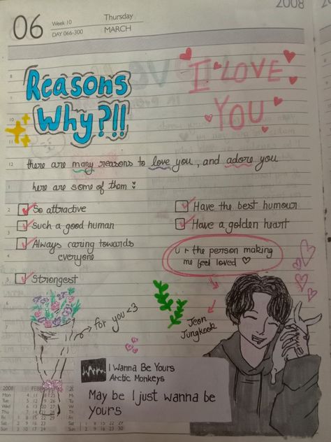 Reasons why I love you 10 Things I Like About You, 20 Things I Love About You, Reason Why I Love You, Why Do I Love You, Things I Love About You, Jungkook Journal, Bts Diary, 100 Reasons Why I Love You, Reasons I Love You