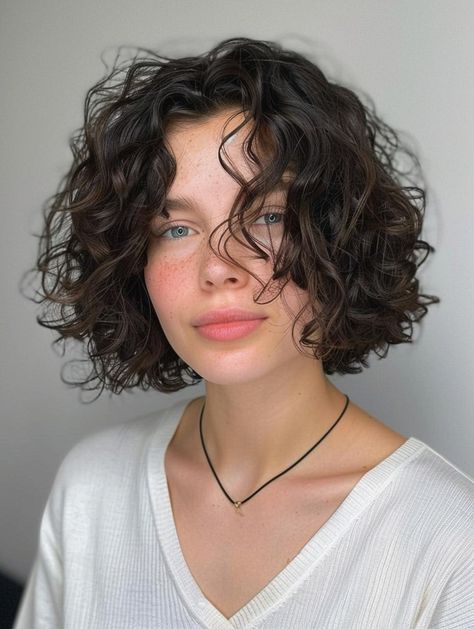 Explore Top Curly Bob Haircuts: Styles for Every Face Shape & Hair Type Curly Hair Styles For Oval Faces, Curly Bob With Face Framing Layers, Short Curly Hair Oval Face, Short Curly Hair Haircuts, Bob Cut Curly Hair, Really Short Curly Hairstyles, Short Bob Curly Hair, Curly Bob Hair, Curly Hair Bob Haircut