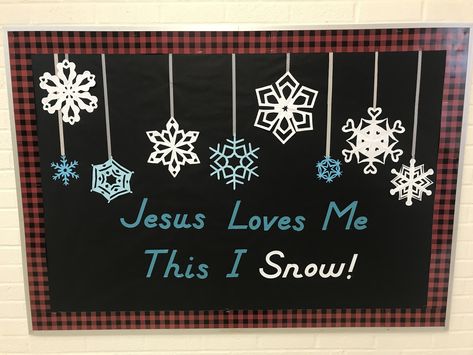 Jesus Winter Bulletin Board, Christian January Bulletin Boards, January Sunday School Bulletin Boards, Winter Bible Class Bulletin Board, Christmas Bulletin Board Ideas Preschool Religious, Christian School Christmas Bulletin Board, January Christian Bulletin Board Ideas, Winter Bulletin Boards For Preschool Christian, Winter Class Bulletin Board