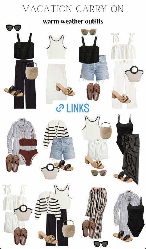 Dubai Capsule Wardrobe, Summer Holiday Capsule Wardrobe 2024, Beach Capsule Wardrobe 2024, Summer Vacation Outfit Inspo 2024, Minimalist Summer 2024 Outfits, Summer Capsule Wardrobe 2024, 10 Day Travel Wardrobe Summer, Cruise Capsule Wardrobe, Europe Travel Outfits Summer