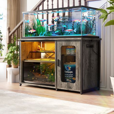 Revamp your living or workspace with our innovative sideboard cabinet, designed to serve as both a sleek storage solution and a versatile aquarium stand. Aquarium Cabinet, Aquarium Stand, Tv Shelf, Buffets And Sideboards, Sleek Storage, Sideboard Cabinet, Sideboard Buffet, Furniture Store, Online Furniture