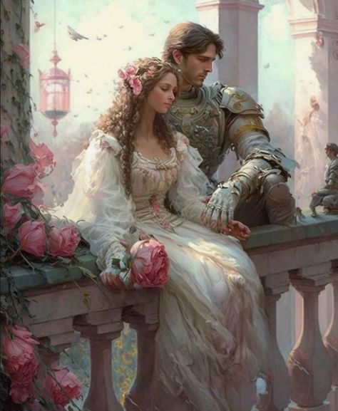 ⚡️I want you to be mine😚👆!🌩 Romance Arte, Courtly Love, Romance Covers Art, Romance Covers, Romantic Paintings, Rennaissance Art, Fantasy Couples, Romantic Fantasy, Romance Art