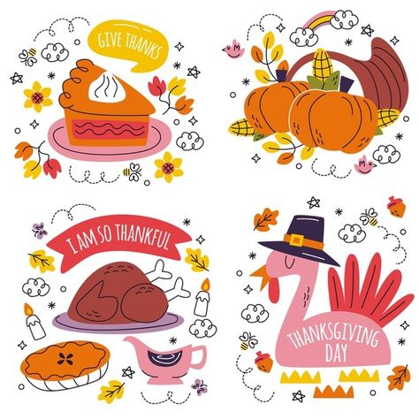 Happy Thanksgiving Illustration, Thanksgiving Character Design, Thanksgiving Graphic Design Illustration, Thanksgiving Easy Drawing, Thanksgiving Illustration Art, Thanksgiving Whiteboard Art, Thanksgiving Bullet Journal, Thanksgiving Doodles, Thanksgiving Fabric