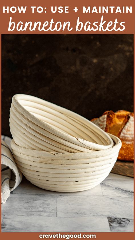 Bread Proofing Basket Recipe, Sourdough Bread Proofing Basket, Sourdough Bread Banneton, Diy Banneton Basket, Banneton Bread Recipes, How To Use A Banneton Proofing Basket, Banneton Proofing Basket Diy, Sourdough Proofing Basket, Sourdough Basket