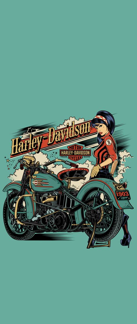 Harley Wallpaper Motorcycles, Harley Davidson Posters Vintage, Cool Motorcycles Wallpaper, Harley Davidson Bikes Wallpaper, Harley Davidson Background, Harley Davidson Phone Wallpaper, Vintage Harley Davidson Aesthetic, Wallpapers Motorcycles, Harley Davidson Logo Wallpapers