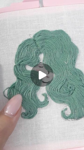 Embroidwey Art and Tutorials on Instagram: "I wish I had this much hair 🥲 This is probably my favorite hair embroidery yet! What color/hairstyle should I do next??? 🤔 #embroidery #threadart #hairembroidery #fantasy #fiberart #artistsoninstagram #longwavyhair #modernembroideryart #creativeart #creativembroidery #linhsembroidery #supportartists #linkinbio" How To Embroider Hair, Embroidery Hair Tutorial, Hair Embroidery, Embroidery Hair, Mermaid Embroidery, Stitching Ideas, Embroidery Lessons, Embroidery Stitches Tutorial, Thread Art