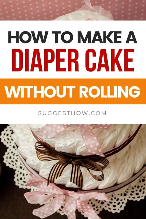 It is a trend of gifting the diaper cakes to the would-be mother at her baby shower. Here are some easy tricks to follow for how to make a DIY diaper cake without rolling for a baby shower in less time and with less preparation. #DIY #homehacks #diyhacks Easy Diaper Cake Ideas, Diaper Cake Baby Girl, Gender Neutral Diaper Cake Ideas, Dipper Cakes Diy, How To Make A Diaper Cake Step By Step, Baby In Bloom Diaper Cake, How To Make A Diaper Cake, Diaper Cakes For Baby Girl, Simple Diaper Cake