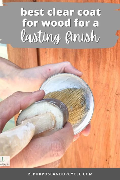 Wood Sealer For Furniture, Diy Wood Sealer, Natural Wood Sealer, How To Seal Raw Wood Furniture, Clearing Woods, Clear Coat Wood, Clear Stain Wood, Raw Wood Look, Wood Staining