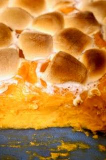 Thanksgiving Sweet Potato Casserole, Baked Sweet Potato Casserole, Sweet Potatoes With Marshmallows, Sweet Potato Thanksgiving, Sweet Potato Dishes, Pineapple Recipes, Recipes With Marshmallows, Thanksgiving Dishes, Sweet Potato Pie