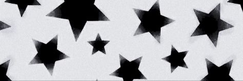 black star aesthetic grunge goth scene header twitter discord vamp y2k star girl  dark emo kawaii simple alt Banners, Black And White, Stars, Twitter, White, Black