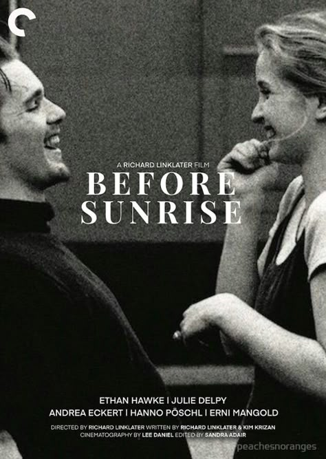 Before Sunrise Poster, Before Trilogy, Freetime Activities, Septième Art, Film Poster Design, I Love Cinema, Movie Poster Wall, Movie Covers, Movie Posters Design