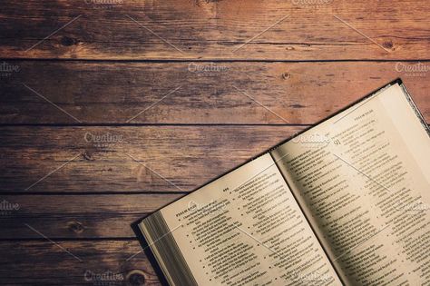 The Holy Bible on wooden table by J. Acosta Photography on @creativemarket Bible Templates, Christian Photography, Prayer Images, Bible Photos, Worship Backgrounds, Open Bible, Church Backgrounds, Bible Verse Background, Christian Backgrounds