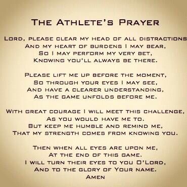 An Athlete's Prayer. Athletes Prayer, Christian Athletes, Athlete Quotes, Basketball Quotes, Football Quotes, Soccer Quotes, Sport Quotes, Sports Quotes, Christian Quotes