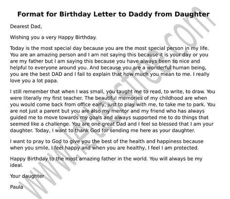 sample Birthday Letter to Dad from Daughter, Father Day Letter What To Write For Your Dads Birthday, Speech For Dads Birthday, Letter For Dad From Daughter, Letters To Daddy From Daughter, Birthday Wish For Dad From Daughter, Letter To My Dad From Daughter, Birthday Wishes For Dad From Daughter, Birthday Wishes For Father From Daughter, Birthday Letter To Mom