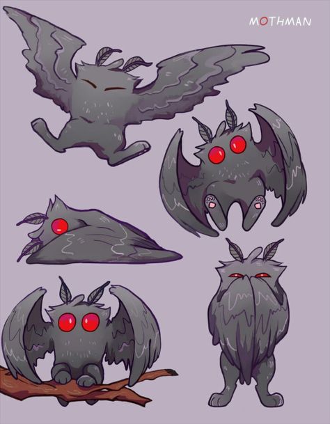 foresterrr drew the cutest Mothman ever! Mothman Cartoon, Kawaii Mothman, Cute Mothman, Desert Bluffs, Moth Man, Motivational Quotes For Work, Quotes For Work, Education Tattoos, Animals Quotes