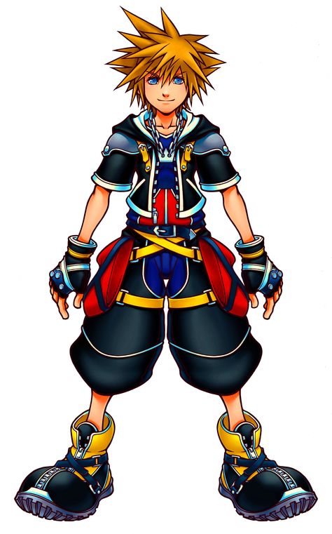 Kingdom Hearts | Square Enix | Disney Interactive Studios / Kingdom Hearts II's Sora Illustration Sora Kh2, Sora Kh, Kingdom Hearts 2, Kingdom Hearts Wallpaper, Tetsuya Nomura, Circus Characters, Kingdom Hearts Characters, Kingdom Hearts Ii, Sora Kingdom Hearts