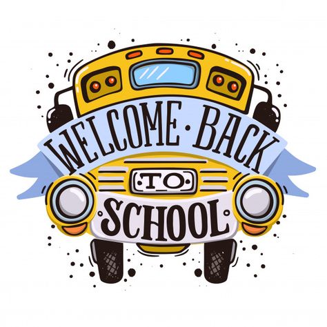 Welcome back to school Premium Vector Papan Tulis Kapur, Welcome To School, Back To School Svg, School Night, School Banner, School Bus Driver, Welcome Back To School, School Bulletin Boards, School Posters