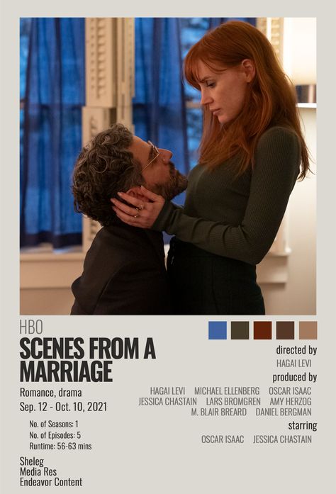 Scene From A Marriage, Scenes Of A Marriage, Scenes From A Marriage, Movie Covers, Movie Prints, Hbo Series, Good Movies To Watch, About Time Movie, Jessica Chastain