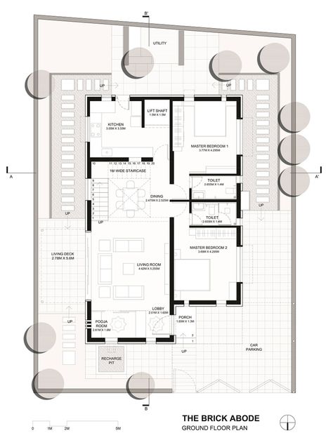 10 Marla House Plan, Duplex Floor Plans, Open Air Museum, Central Courtyard, Courtyard House Plans, House Floor Design, Air Museum, Architectural Floor Plans, House Design Pictures