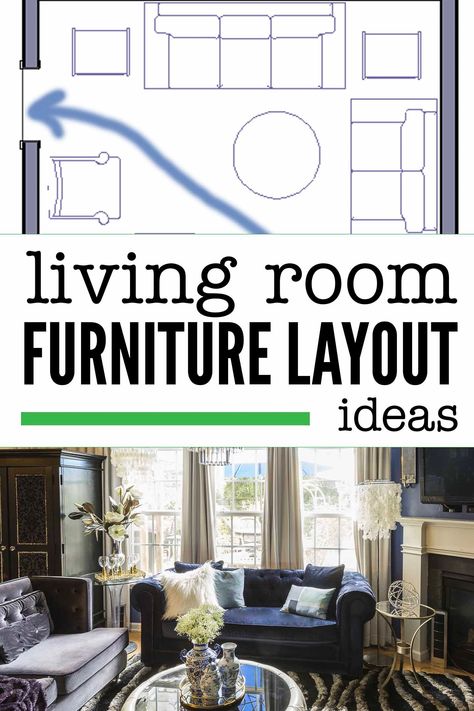 Great home decor ideas for living room furniture layouts! I love the interior decorating tips on how to arrange your living room furniture even if you have a TV, fireplace or large windows. #fromhousetohome #livingroomlayouts #livingroom #homedecorideas #decoratingtips  #interiordecoratingtips Focal Point Living Room, Living Room Furniture Arrangement Ideas, Awkward Living Room Layout, Contemporary Family Rooms, Room Layout Design, Contemporary Family Room, Furniture Placement Living Room, Long Room, Room Layouts