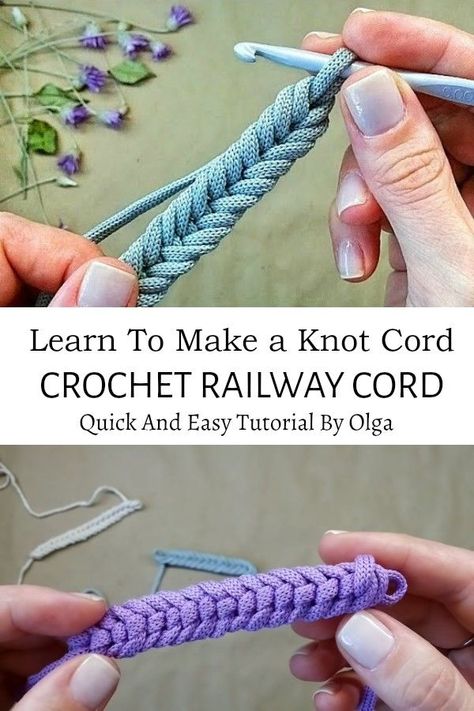 Crochet cord patterns are one of the most beautiful and useful crochet hacks you can use in many different ways. With various crochet cord techniques Crochet Hacks, Crochet I Cord, Cord Crochet, Useful Crochet, Crochet Bracelet Pattern, Crochet Hack, Crochet Cord, Clothes Crochet, I Cord