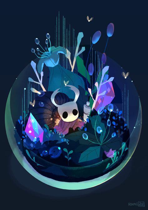 Hollow Knight fan art illustration for Indie G Zine by abbydraws, via tumblr Tomer Hanuka, Team Cherry, Otto Schmidt, Mike Mignola, Hollow Art, Arthur Rackham, 다크 판타지, Knight Art, Art Et Illustration