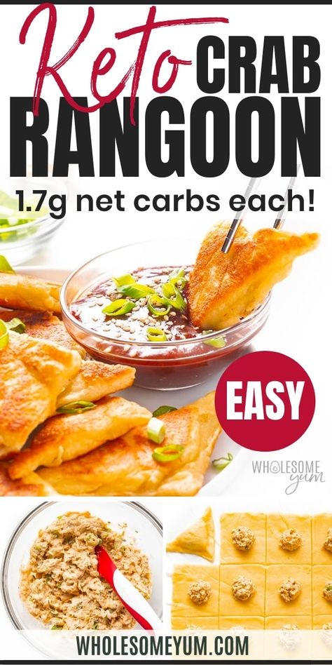 Keto Wonton Recipes, Keto Wontons Low Carb, Keto Crab Rangoon Dip, Low Carb Crab Rangoon Dip, Keto Wonton Wrapper Recipes, Low Carb Wonton Wrapper Recipes, Keto Wonton Wrappers, Healthy Crab Rangoon, Keto Tapas