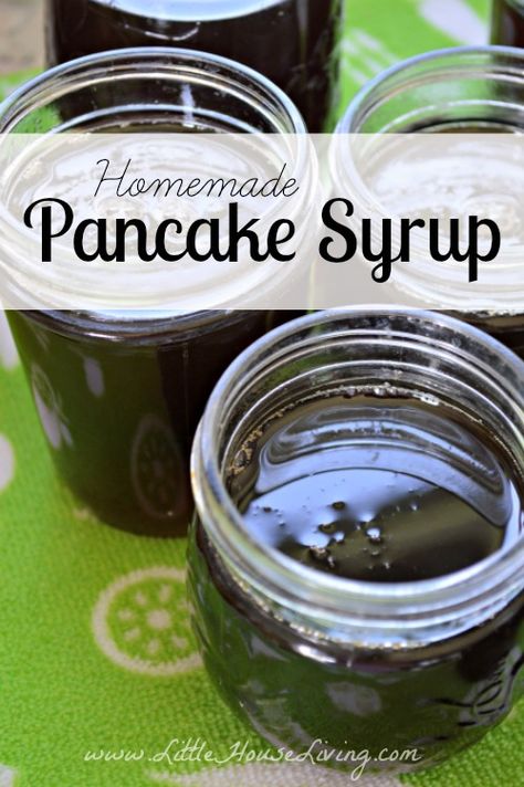 Canning Pancake Syrup, How To Make Homemade Syrup, Canning Fruit Syrup, Homemade Pancake Syrup Easy, Carmel Syrup Recipes, How To Make Pancake Syrup, Pancake Syrup Recipe Easy, How To Make Syrup For Pancakes, Homemade Syrup For Pancakes