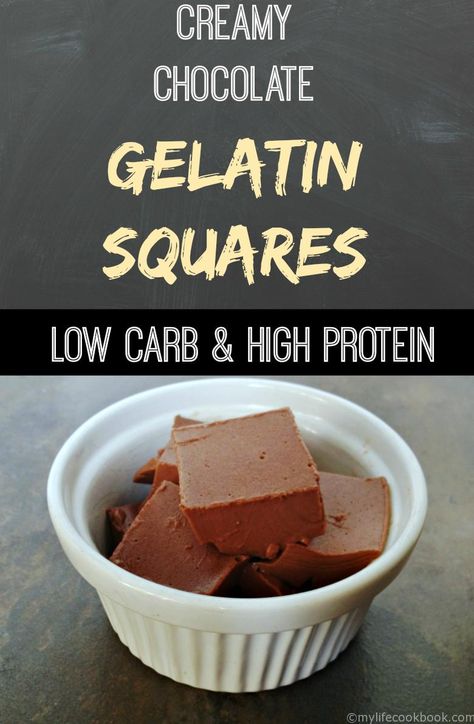 Chocolate Gelatin Squares, Healthy Gelatin Dessert, Keto Gelatin Desserts, Chocolate Mousse With Gelatin, Desserts With Gelatin, Chocolate Gelatin Recipes, Protein Gelatin Recipes, Keto Gelatin Recipes, Carnivore Gelatin Recipes