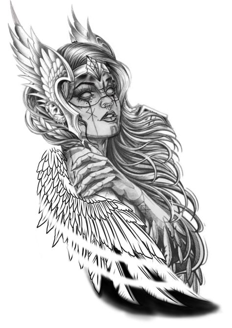 Paladin Tattoo, Stencil Tattoo Ideas, Traditional Viking Tattoos, Valkyrie Tattoo, Fox Tattoo Design, Egypt Tattoo, Cool Tattoo, Queen Tattoo, Goddess Tattoo