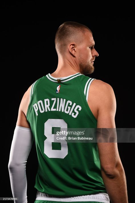 Kristaps Porzingis of the Boston Celtics poses for a portrait during... News Photo - Getty Images Nba Media Day, Kristaps Porzingis, Media Day, Boston Massachusetts, Boston Celtics, In Boston, Massachusetts, Royalty Free Images, Nba