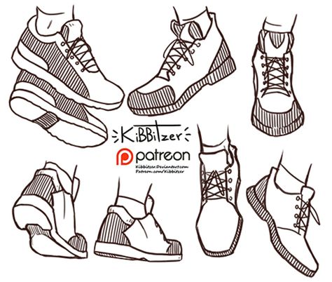 Official Post from kibbitzer: We need more shoes references in this world!Now I'll draw some faces!---------------------------------------------------------- This is a $1 reward! After all the pledges get processed by patreon you'll get:-Full version with 7 pairs of shoes-all the monthly standard reference sheetsRules: -don't sh Shoe Poses Drawing, Back Of Shoe Reference, Shoes From The Back Drawing, Wearing Shoes Pose, Shoes Back View, How To Draw Shoes, Shoes Reference, Corak Menjahit, Shoe Sketches