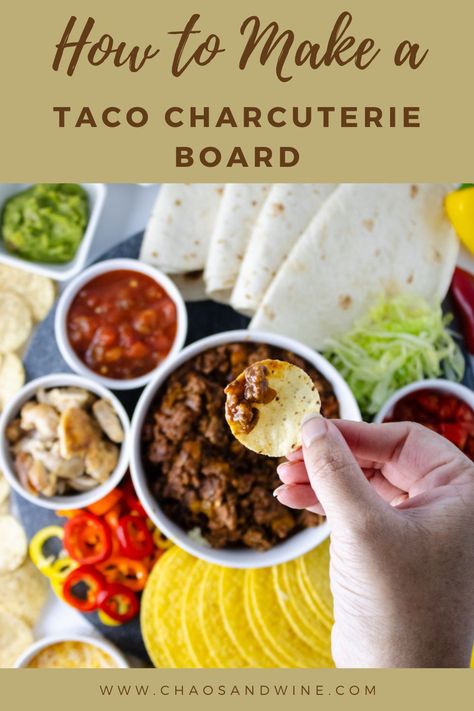 Level up Taco Tuesday with a build-your-own Taco Charcuterie Board. Whether you're craving chips and salsa or tacos, everyone will love this delicious taco charcuterie board! Taco Board Ideas, Taco Charcuterie Board Ideas, Taco Charcuterie Board, Taco Charcuterie, Family Dinner Recipes Kids, Taco Board, Dessert Boards, Kid Friendly Meals Dinner, Walking Taco